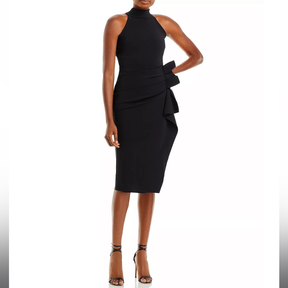 Chiara Boni La Petite Robe Gudrum Ruffled Sheath Dress - Black